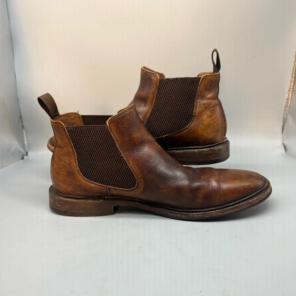 Frye Men's Tyler Chelsea Boots Men’s Size 11.5 D Brown Western Cowboy Pull On